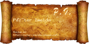 Péter Imelda névjegykártya